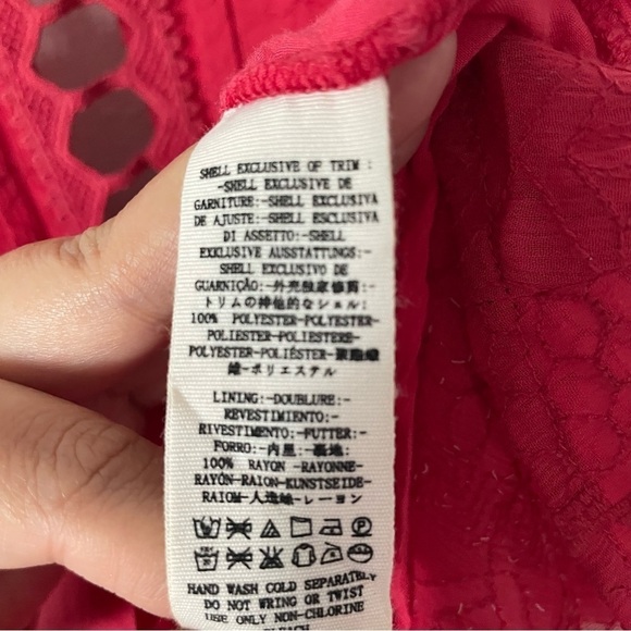 Free People Wherever You Go Crocheted Mini Dress Rose Red
Size 0 - Picture 10 of 16